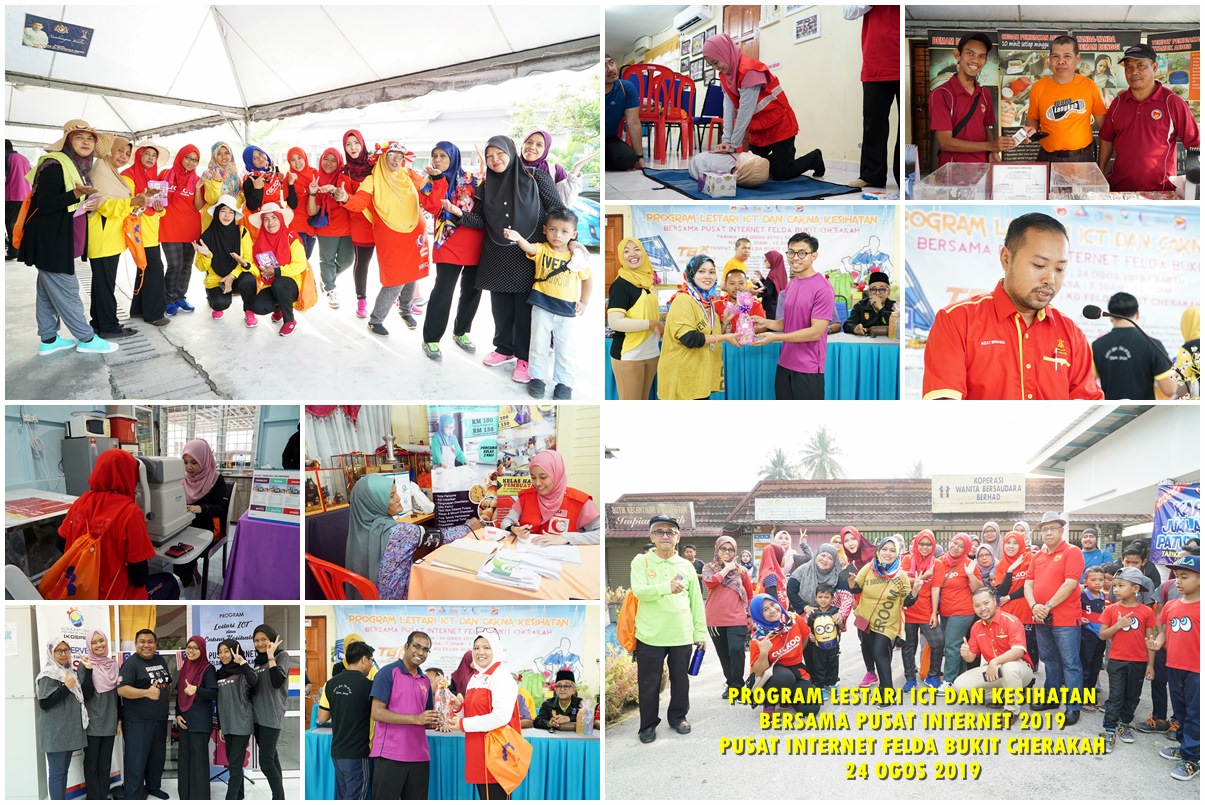 PROGRAM LESTARI ICT DAN KESIHATAN BERSAMA PUSAT INTERNET 2019 BUKIT CHERAKAH